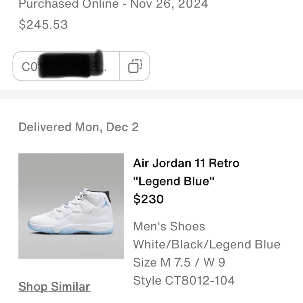 Rare Air Jordan 11 Retro Legend Blue - Picture 9 of 9